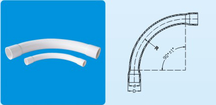 Bends 90° White(medium duty,UV resistence)